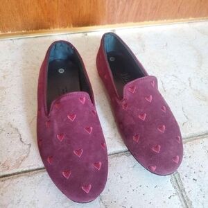 & Other Stories And HUMS COLAB Maroon Heart Flats